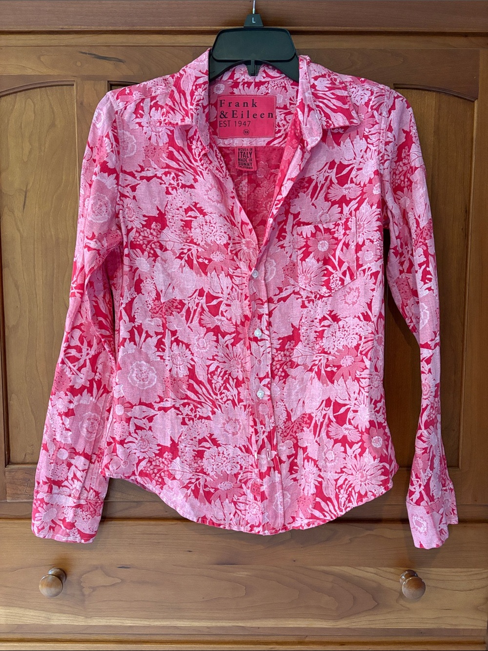 Frank & Eileen Pink Floral Barry Button-Down Shirt